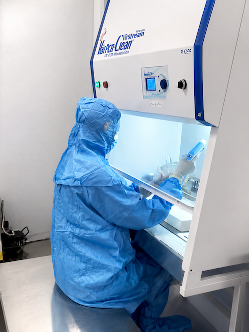 Clean-room manufacturing environment for medical technology
