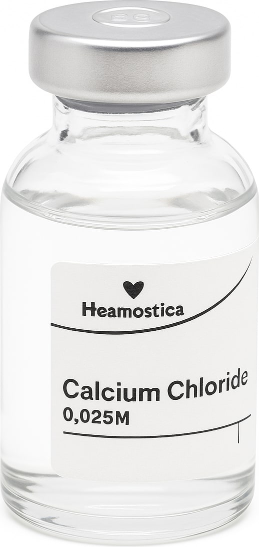 Hemostica Calcium Chloride 0.025 M reagent vial