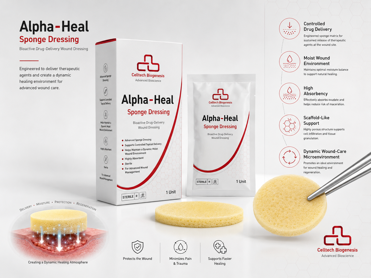 Alpha-Heal Sponge Dressing
